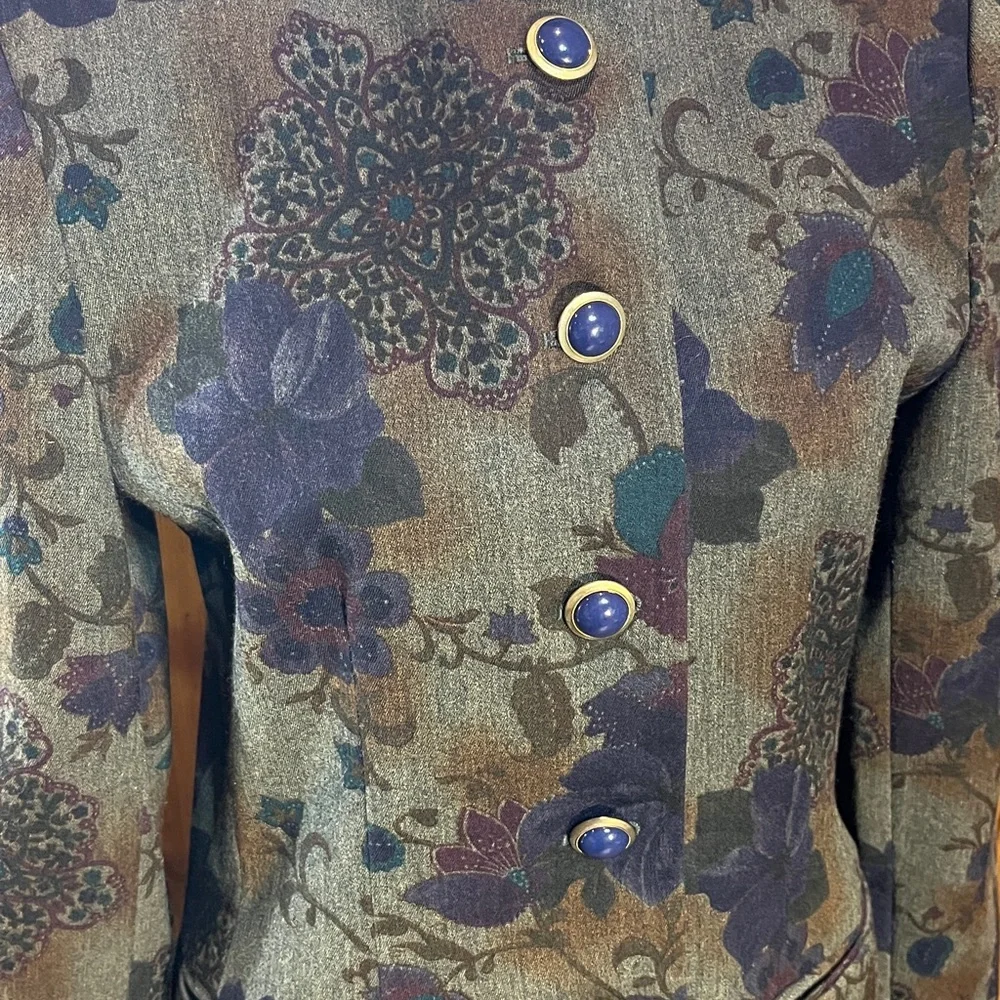 Vintage Sassco pencil skirt and blazer suit size 4 - Picture 2 of 7